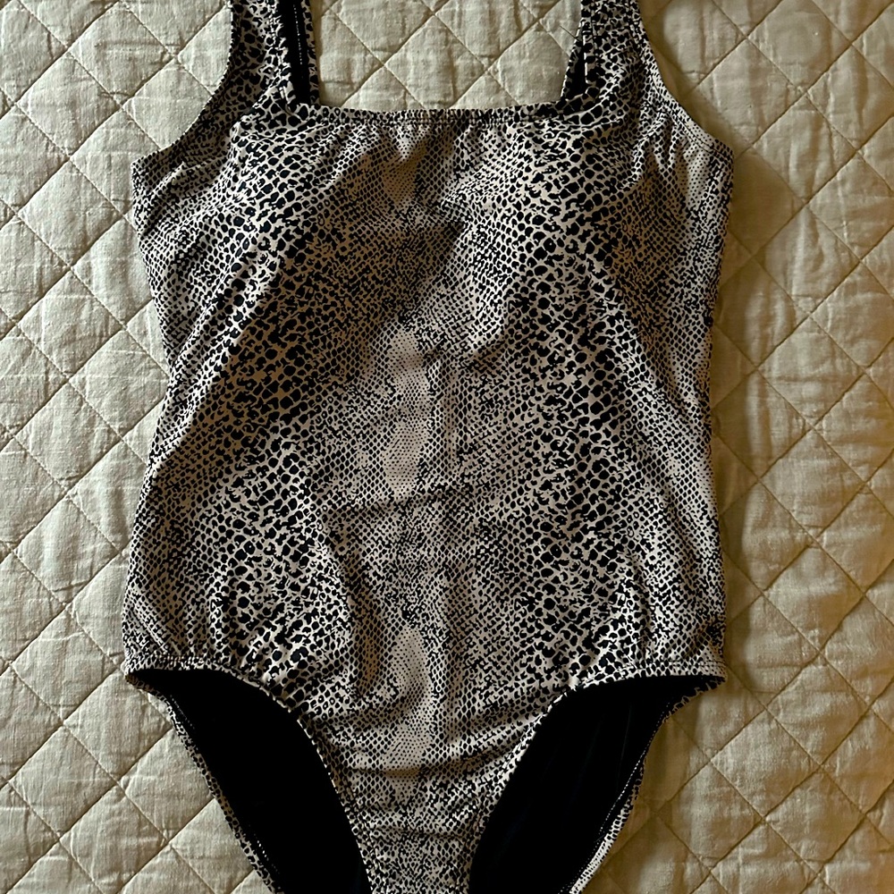 Animal Print One Piece with Tummy Control